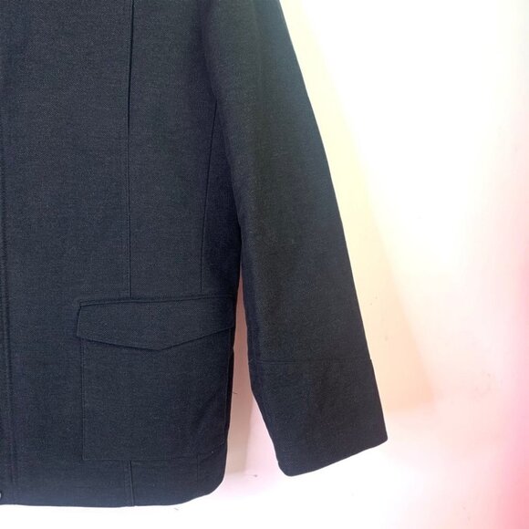 MEXX men coat in dark grey mid length long sleeve front zipper size 44 - Picture 5 of 16